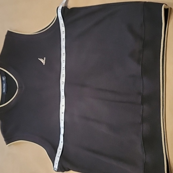 Nautica Size M Black with Tan Trim Knit Vest, Excellent Used Condition - Picture 5 of 11